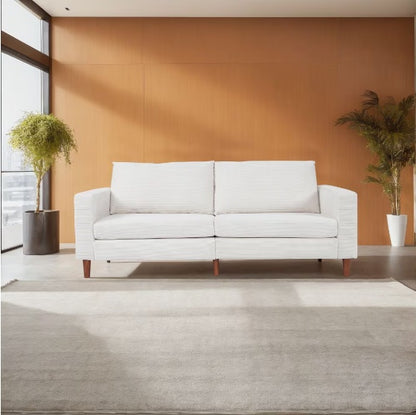 US Local Beige Linen Sofa