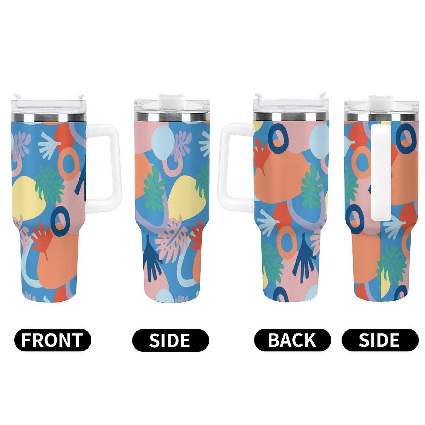 PHDT00499 POD US Local Tumbler 40oz Large Capacity Car Cup Graffiti, Summer