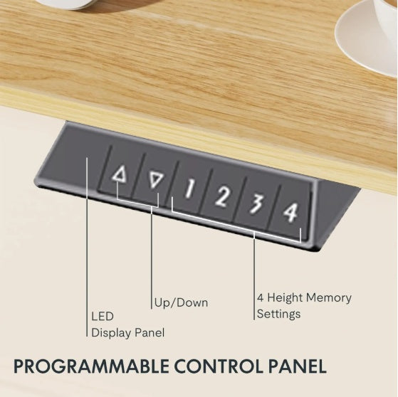 US Local Electric Standing Desk Whole Piece Adjustable Height Desk Home Office Computer Workstation Sit Stand Up Desk