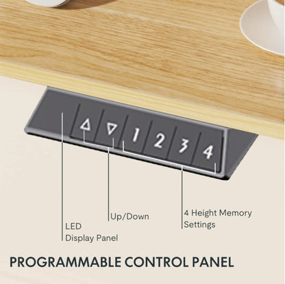 US Local Electric Standing Desk Whole Piece Adjustable Height Desk Home Office Computer Workstation Sit Stand Up Desk