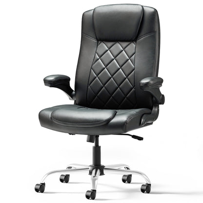 US Local Leather Executive Office Chair With Arm & Rocking Function
