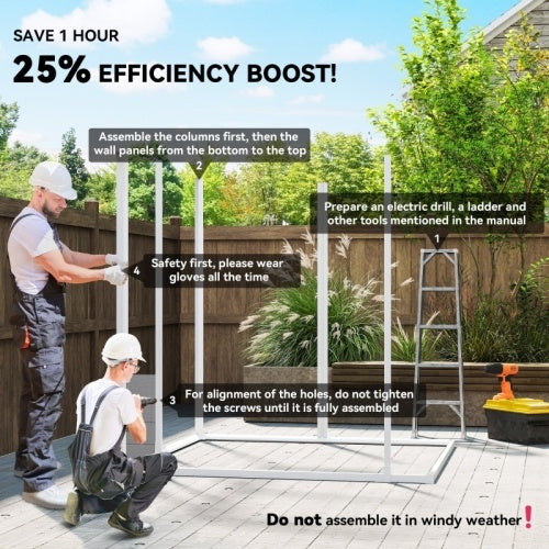 UK Local Outsunny 6 X 5ft Garden Shed, Plastic Shed With Floor, Window, Lockable Doors And Vents, Wood Effect Resin Tool Shed For Outdoor Patio, Dark Grey