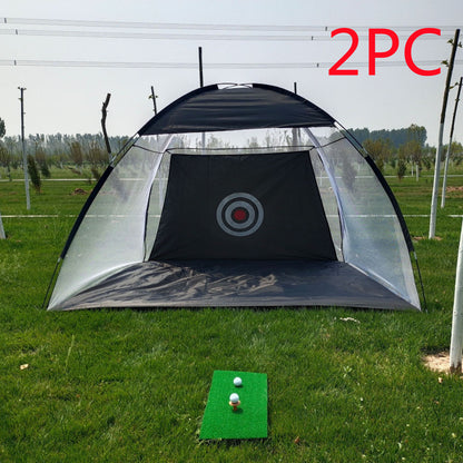 US Local Golf Practice Net Tent Golf Hitting Cage Garden Grassland Practice Tent Golf Training Equipment Mesh Outdoor