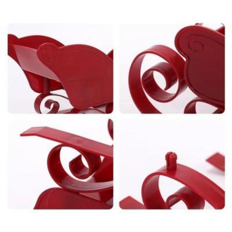 US Local Red Santa Sleigh Christmas Fireplace Decoration Collectible