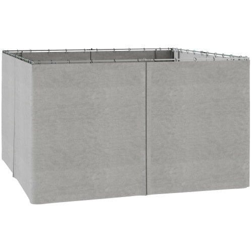 UK Local Outsunny 4 Pack Replacement Gazebo Curtains Privacy Panel For Most 3 X 4m Gazebo Canopy Pavillion Outdoor Shelter Sidewalls Accessories Light Grey