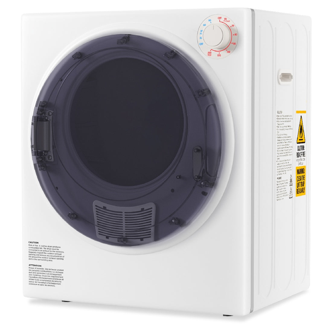 US Local Only Supports Self Pickup-Portable Dryer, Electric Dryer With Stainless Steel Inner Drum For Apartments, RVs, Dorms, Compact Dryer For Tight Spaces