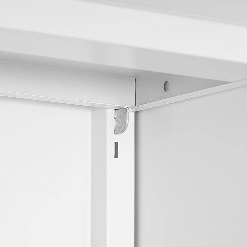 US Local Metal Printer Stand With Storage Small Space Mobile Printer Table With Door Adjustable Shelf Home Office Filing Cabinet On Wheels