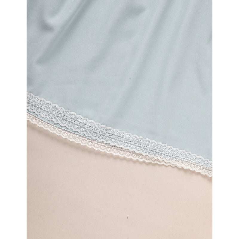 US Local Toddler Girls Dress, Summer Lace Trim Puff Short Sleeves Crew Neck Princess Party Dress