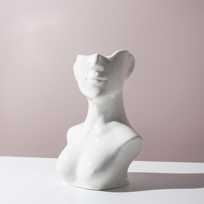 US Local Human Body Shape Ceramic Vase