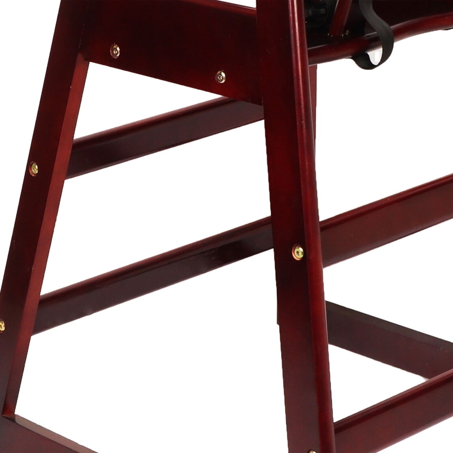 US Local Wooden Double Solid Wood Feeding, Eat & Grow Portable High, Easy To Clean Baby Booster Chair In Maho