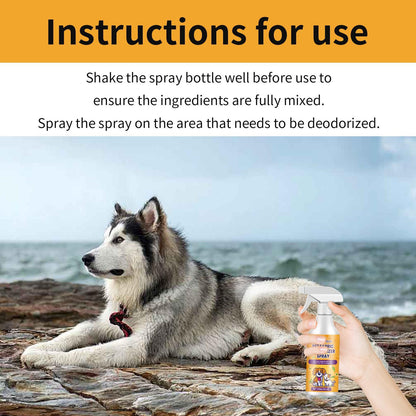 US Local Yebang Pet Fabric Deodorizer Spray Air Clean Pet Odor Indoor Long-lasting Air Freshener Deodorizer