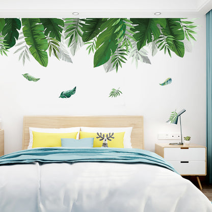 US Local Wall Stickers Nordic  Green Plants Ins Wind
