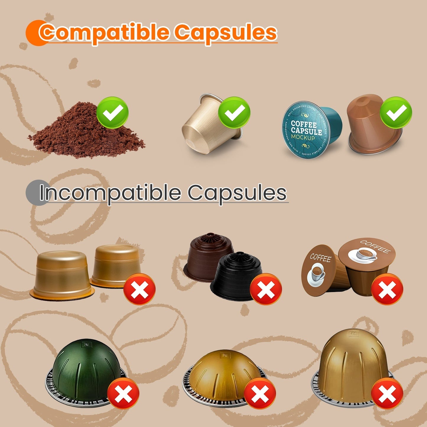 US Local 1Pc Portable Electric Espresso Machine Cordless Coffee Maker Self Heating Car Espresso Maker With Anti Dry Burn Fit For Ground Coffee NS DG Capsules For Car Camping Hiking RV Home Office