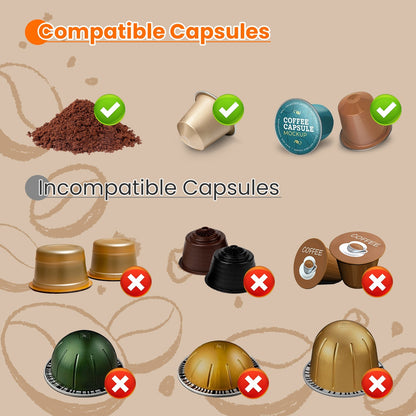 US Local 1Pc Portable Electric Espresso Machine Cordless Coffee Maker Self Heating Car Espresso Maker With Anti Dry Burn Fit For Ground Coffee NS DG Capsules For Car Camping Hiking RV Home Office