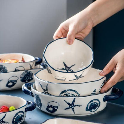 Creative Ceramic Cutlery Household Oven Special Baking Pan