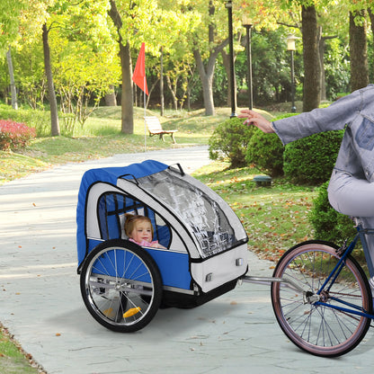 US Local 2-Seat Child Bike Trailer for Kids with a Strong Frame