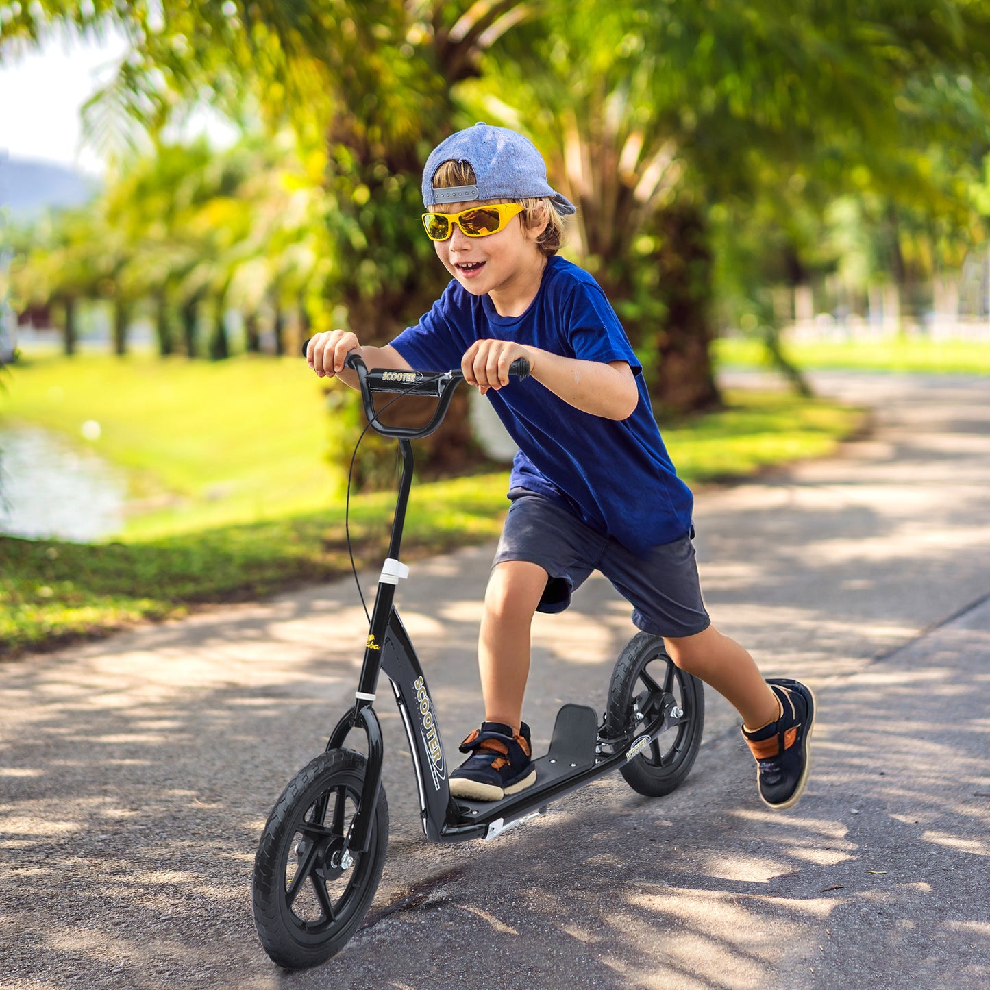 US Local Kick Scooter for Kids 5-12 Years Old with Adjustable Height Handlebar