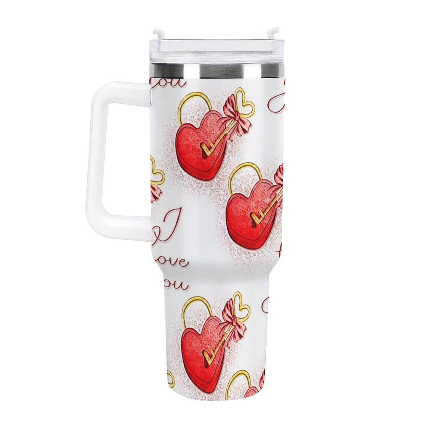 PHDT00525 POD US Local Tumbler 40oz Large Capacity Car Cup Love, Shrink, Key, Love