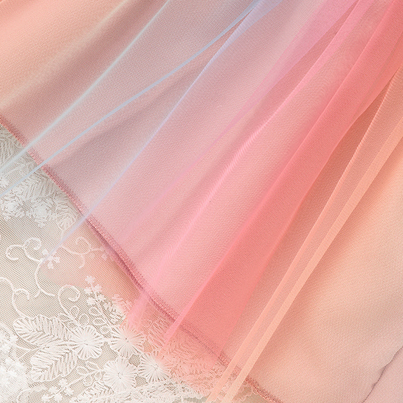 US Local Baby Girls Rainbow Skirt Set Letters Embroidery Long Sleeve Sweatshirt Tops & Rainbow Tutu Skirt Outfits