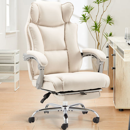 US Local Office Desk Chair With Foot Rest Tall And Big 300LB