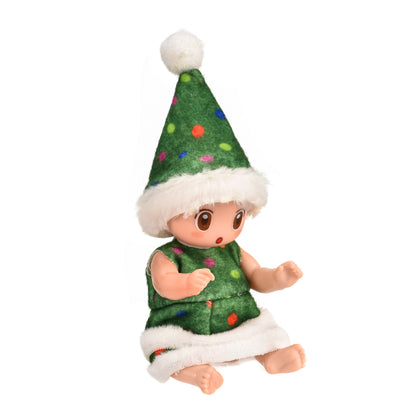 US Local Mini Reborn Baby Dolls, 6 Pcs Mini Doll Set, Washable Lifelike Baby Dolls, Animal Clothes Cute Tiny