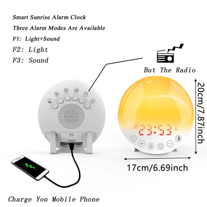 US Local Popular Natural Light Siren Best Selling Halloween Wake Up Light