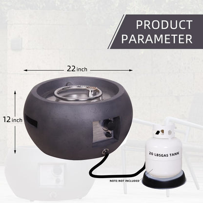 US Local Propane Outdoor Fire Pit