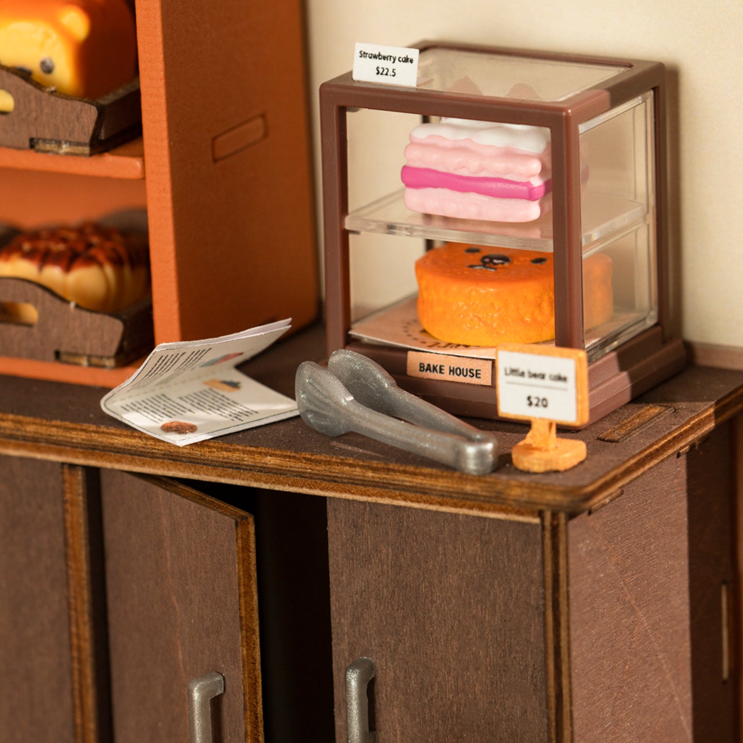 US Local Rolife Becka's Baking House DIY Miniature House For Kids 3D Wooden Toys DG161