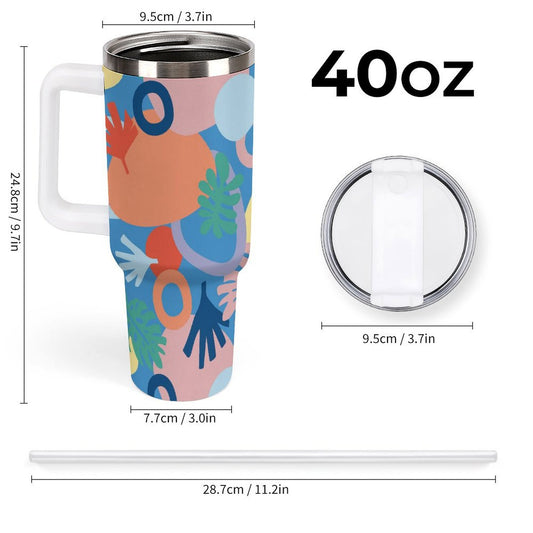 PHDT00499 POD US Local Tumbler 40oz Large Capacity Car Cup Graffiti, Summer