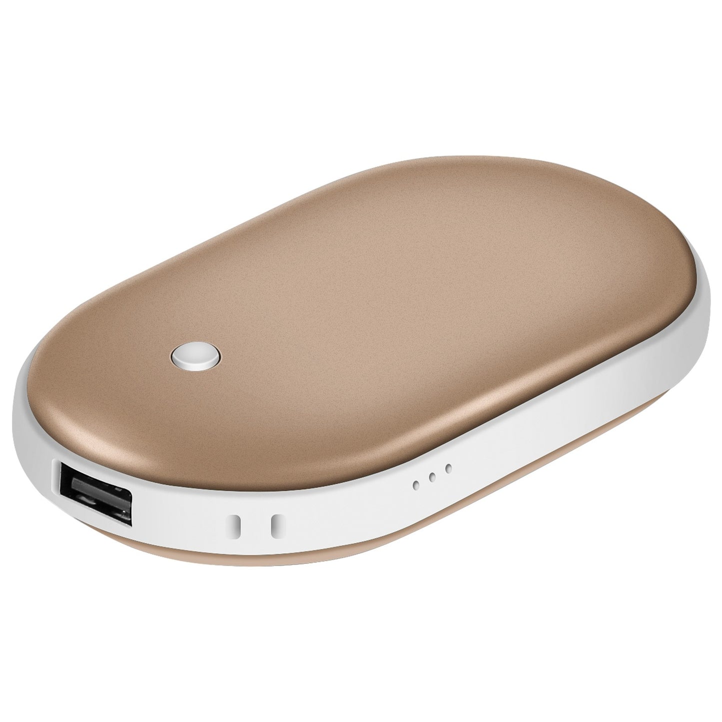US Local 1Pc Portable Hand Warmer 5000mAh Power Bank Rechargeable Pocket Warmer Double-Sided Heating Handwarmer