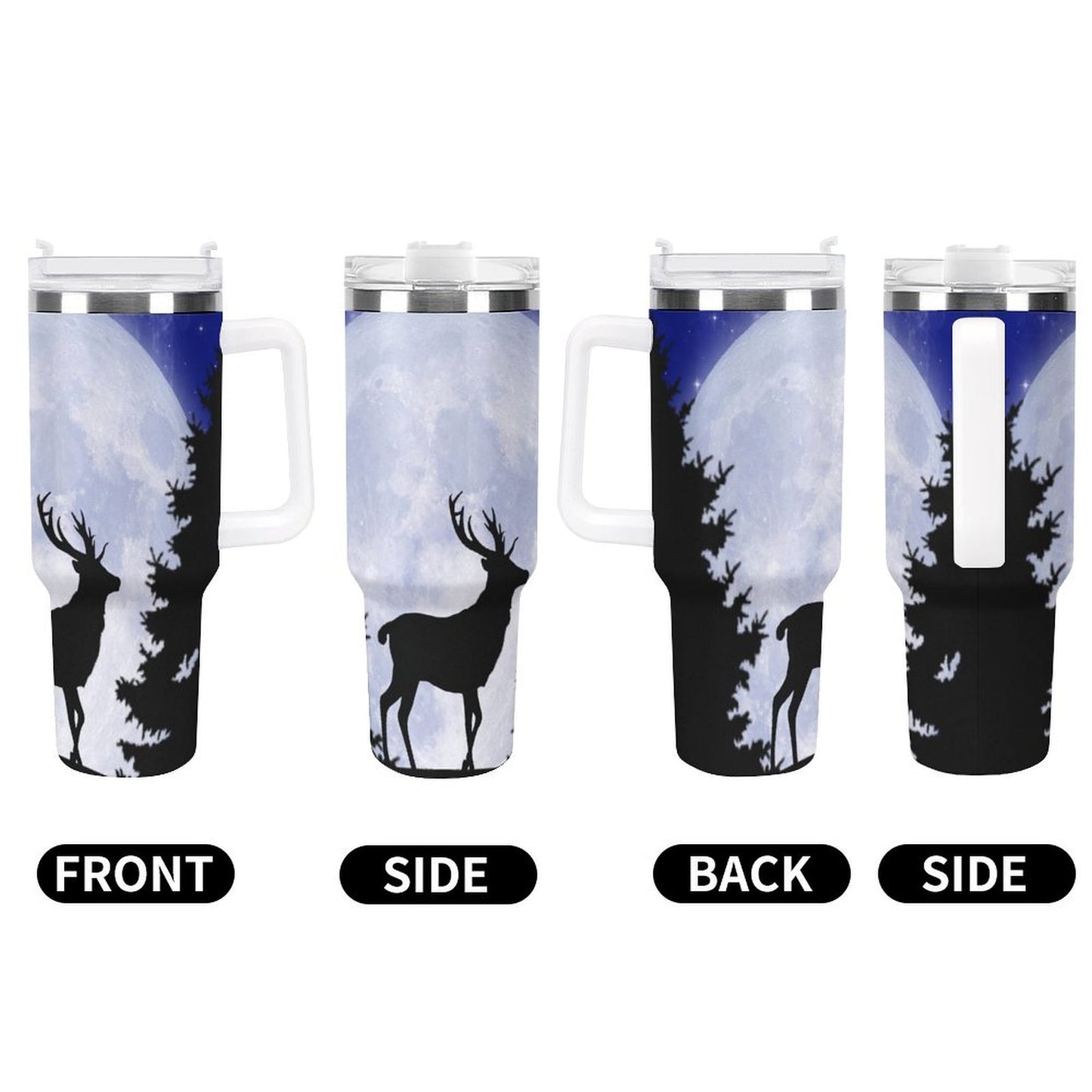 PHDT00282 POD US Local Tumbler 40 oz Large Capacity Car Cup Christmas Animal Deer