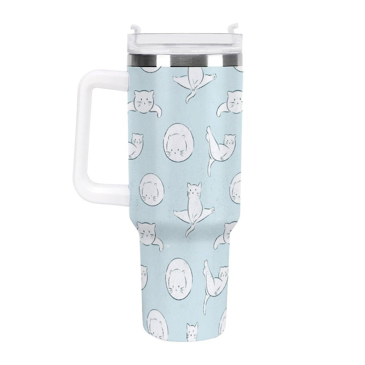 PHDT00256 POD US Local Tumbler 40 oz Large Capacity Car Cup Cat Cute