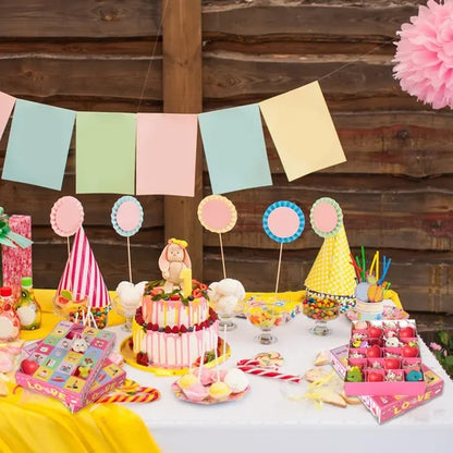 US Local 10 Pcs Advent Calendar Gift Boxes With 24 Compartments DIY Surprise Paper Boxes For Candy Jewelry Cartoon