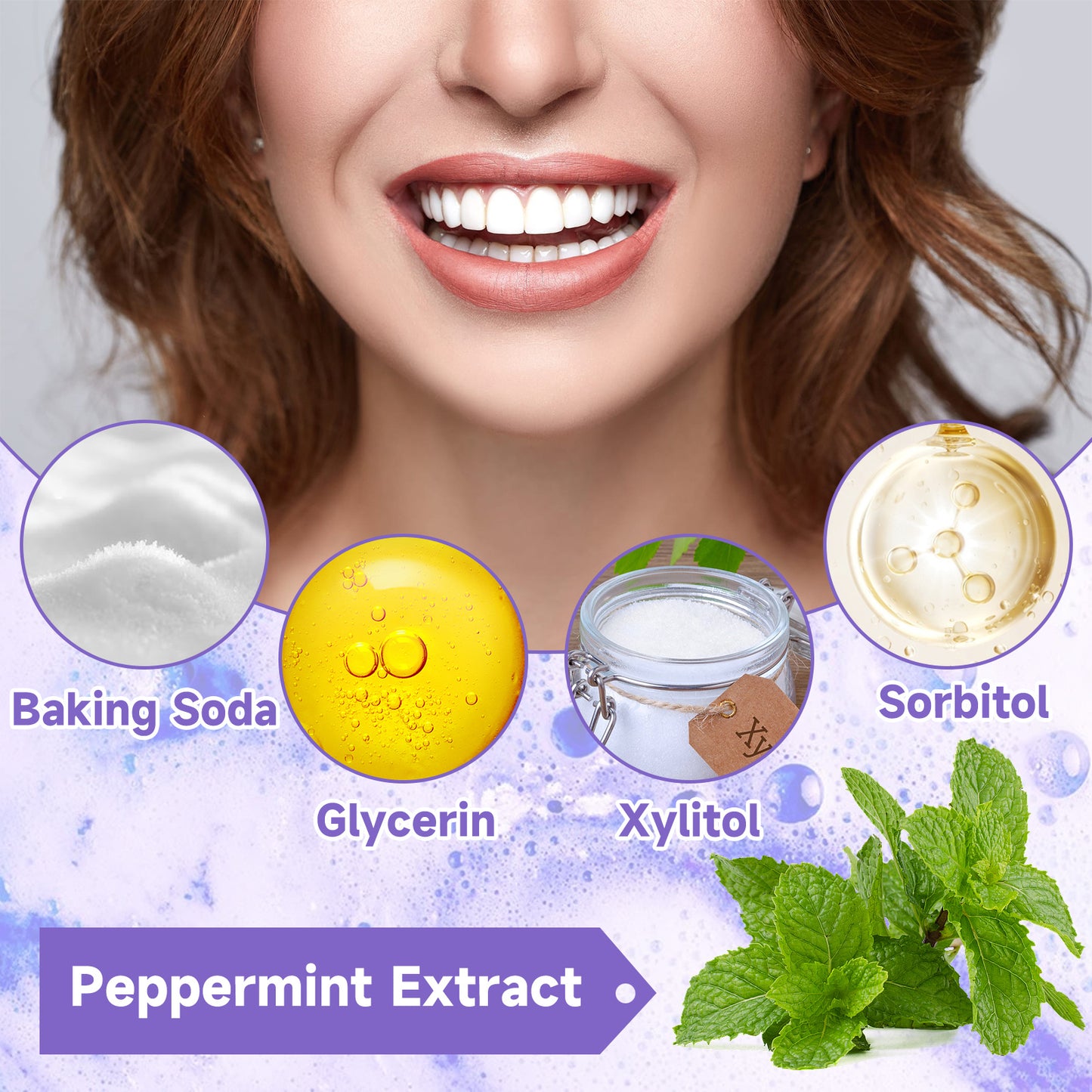 US Local Jaysuing Purple Tooth Whitening Toothpaste, Brightens Teeth Cleans Stains And Relieves Bad Breath Beautiful Teeth Toothpaste