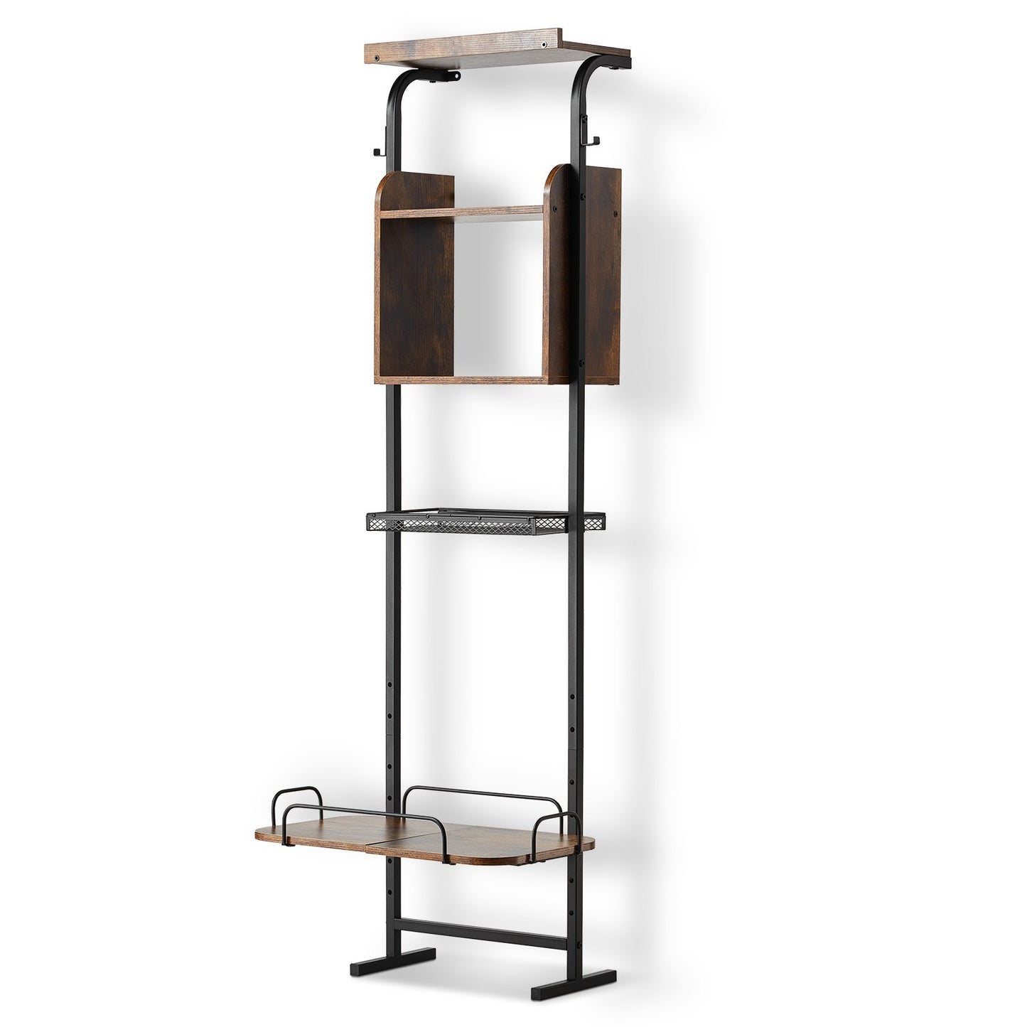 US Local Pet Feeding Station With Storage Dog Food Toy Organizer Raised Dog Bowls