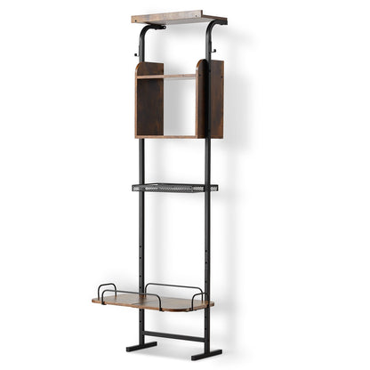 US Local Pet Feeding Station With Storage Dog Food Toy Organizer Raised Dog Bowls