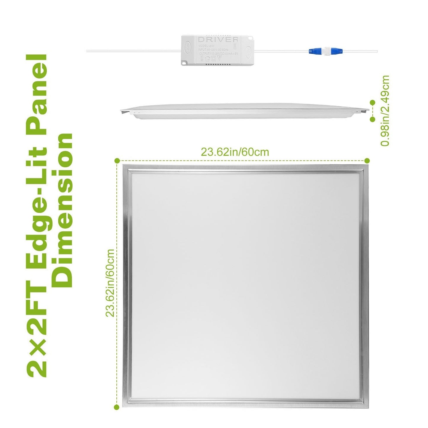 US Local 2Pcs Or 1Pcs 2FT X 2FT LED Panel Light Flat Ceiling Light 1 OR 3 Light Color Available Fedex Shipping