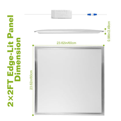 US Local 2Pcs Or 1Pcs 2FT X 2FT LED Panel Light Flat Ceiling Light 1 OR 3 Light Color Available Fedex Shipping