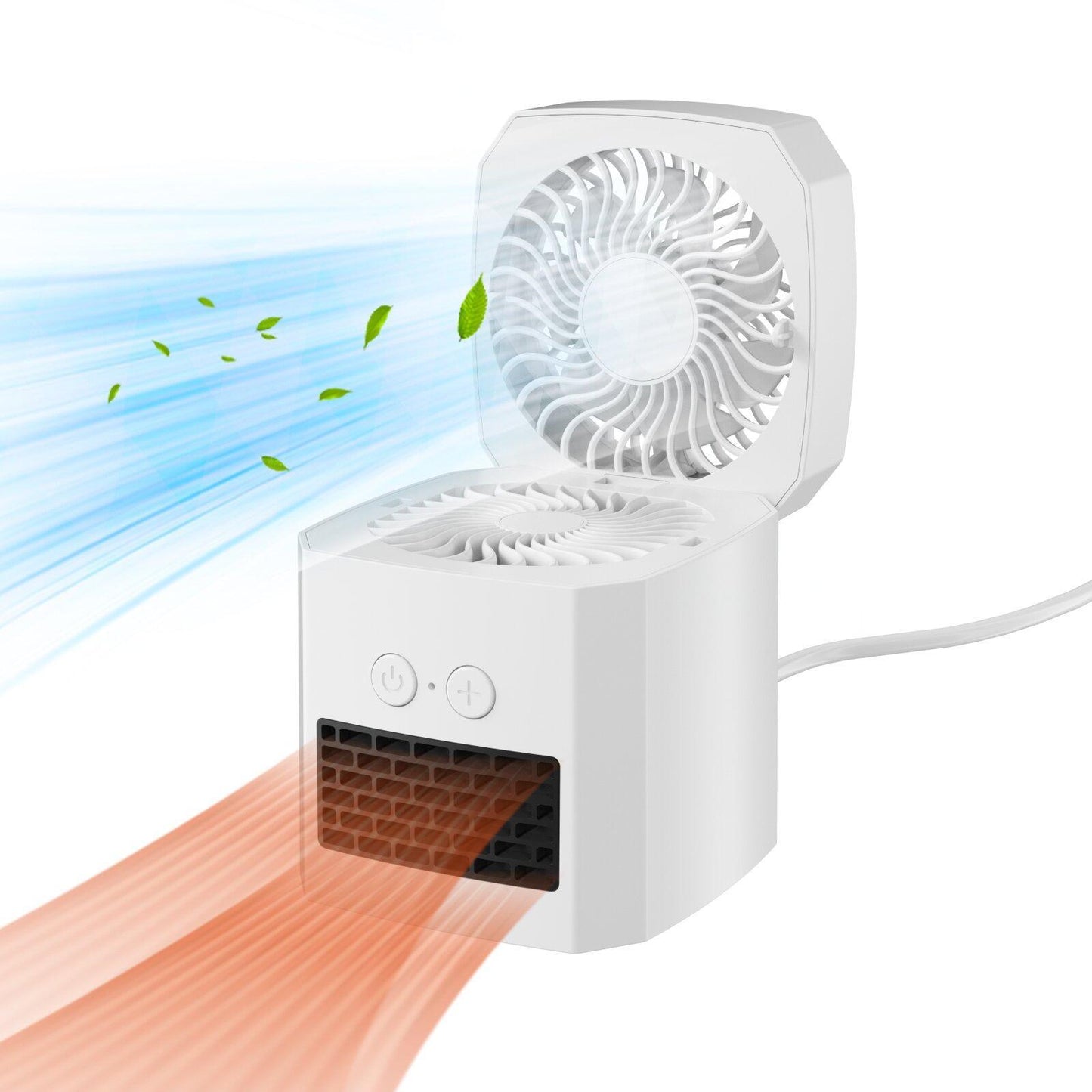 US Local Dual-function Cooling And Heating Fan For Home Comfort, Suitable For Room Cooling And Heating