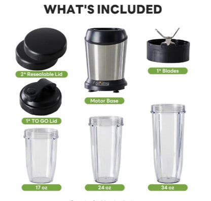 US Local Portable Cups For Shakes, Sauces, Juice, Ice Crushing, Silver