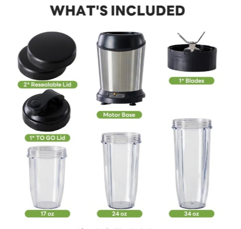 US Local Portable Cups For Shakes, Sauces, Juice, Ice Crushing, Silver