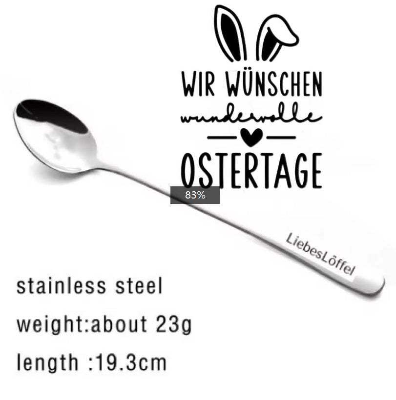 Stainless Steel Spoon You Are My Sunshine Couple Family Tableware