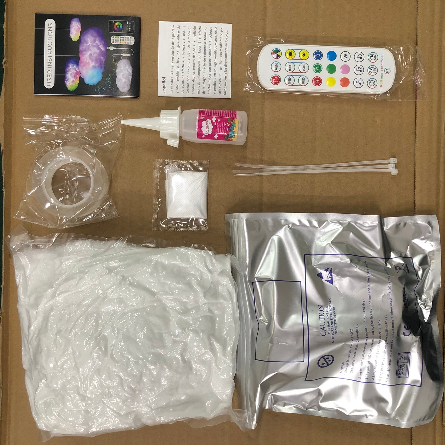 US Local Creative Decorative Cloud Lamp Remote-Controlled LED Light RGB Color Changing