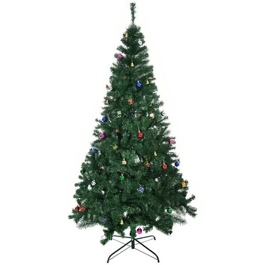 CA Local 7 ft Green Christmas Tree Artificial Xmas Holidays Party With Decoration Ornament
