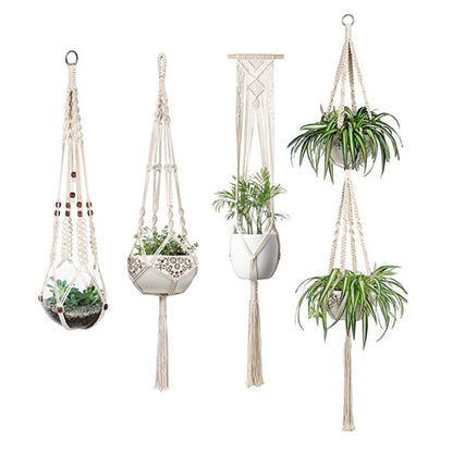 US Local 4 Pack - Macrame Hanging Baskets