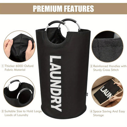 US Local 1 Gallon Waterproof Fabric Laundry Basket, Clothing Storage Basket, Household Storage Basket