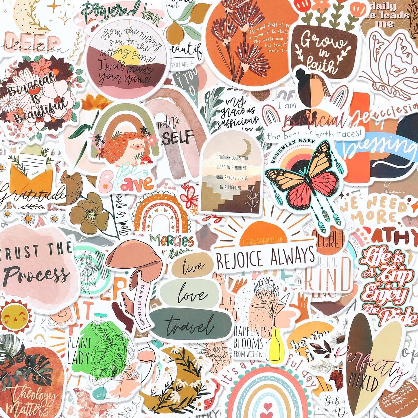 US Local Bible Verse Stickers, Inspirational Christian, Boho Bible Prayer Board, Religious Faith Phrase Stickers Study Supplies For Journaling Scrapbook