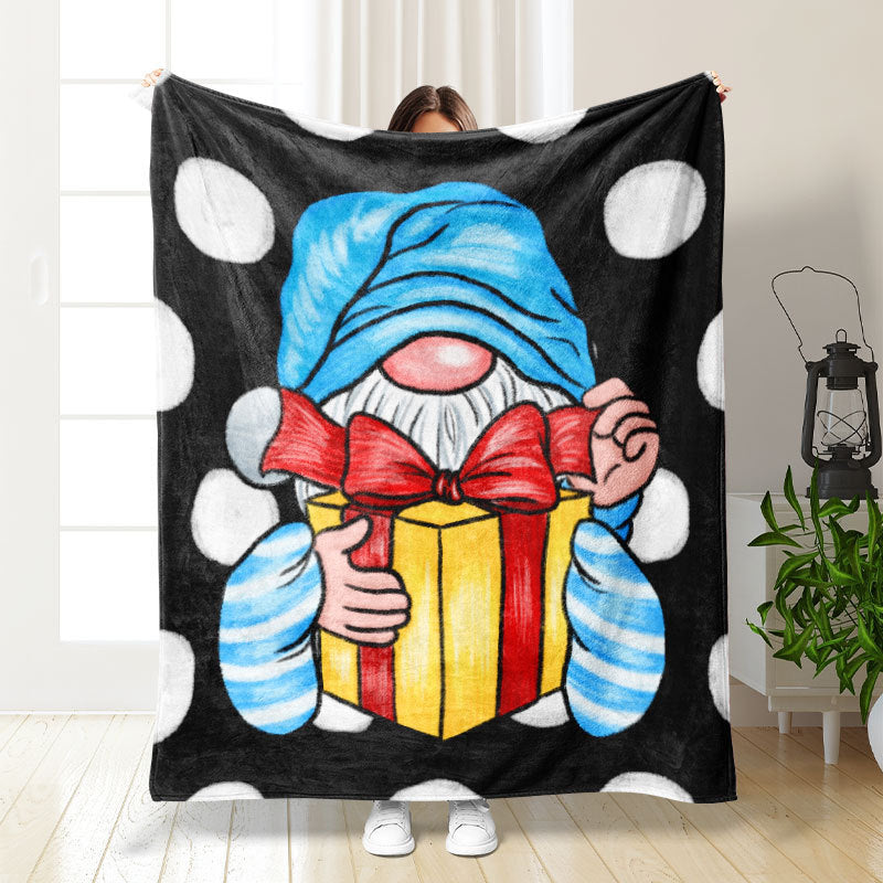 Christmas Thickening Print Flannel Blanket