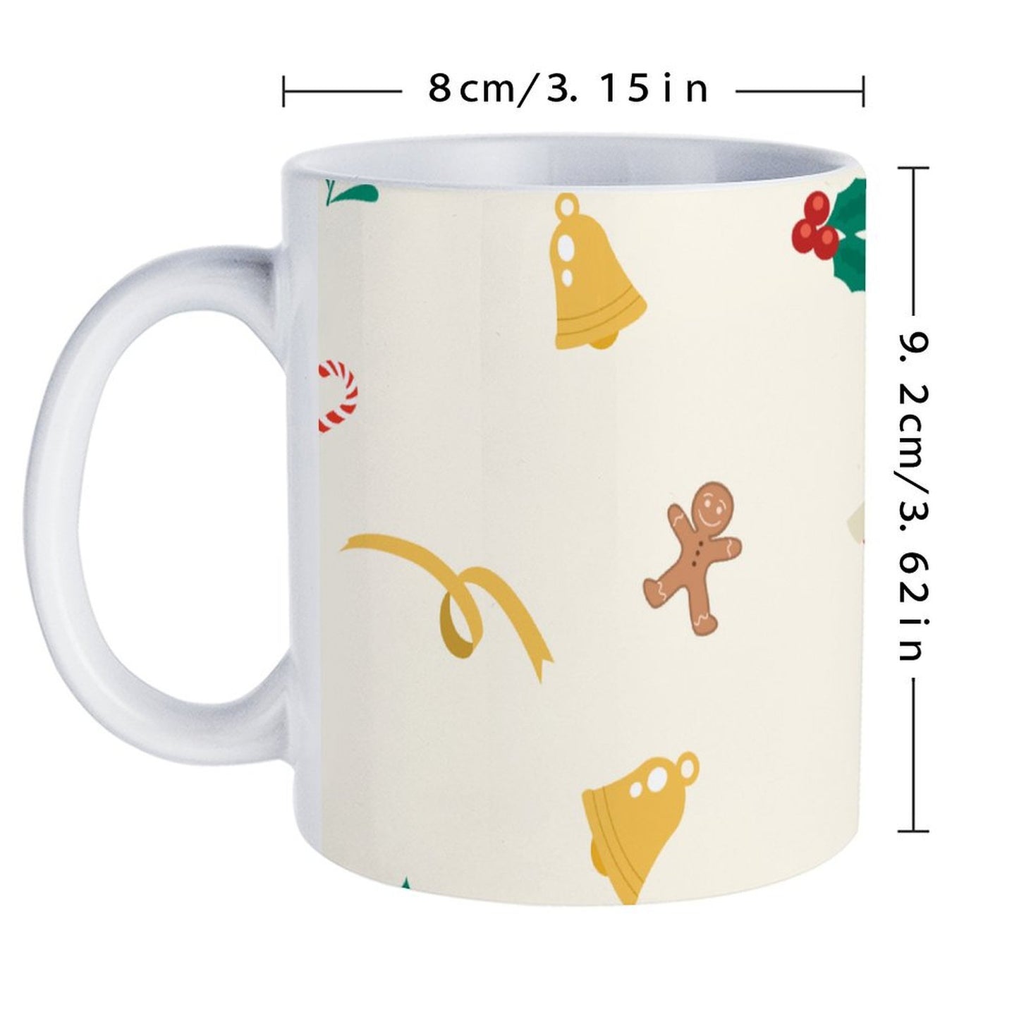 POD US Local White mug with full print, Christmas 0016