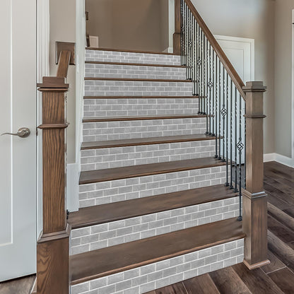 US Local Gray Marble Pvc Wall Stickers Tile Paste Peel And Stick Wallpaper Self-Adhesive Waterproof And Oil-proof Kitchen Bathroom DIY Modern Style Wall Stickers Wall Decor